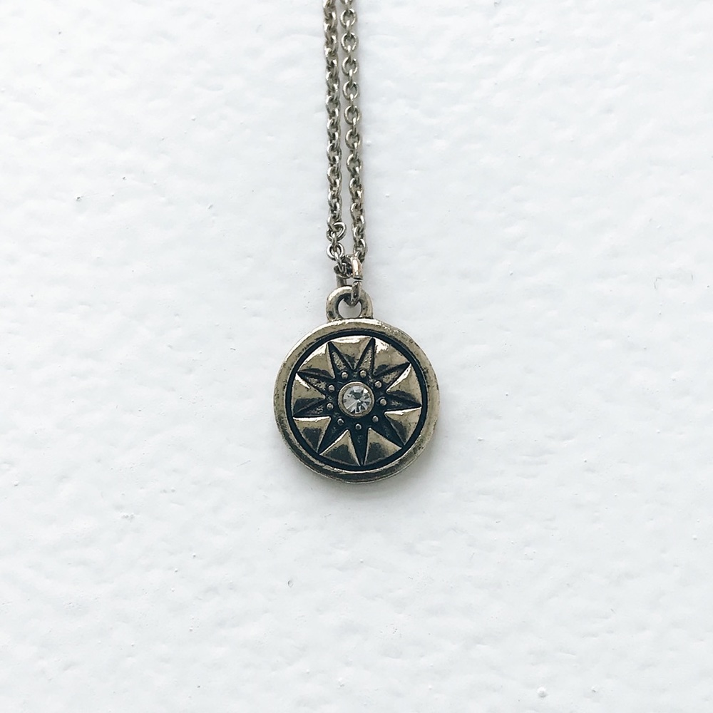 Necklace 16”-19” Sun/Compass Simple Necklace - Picture 2 of 10